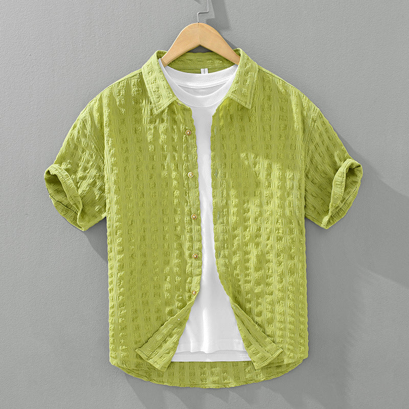 Camisa casual con textura