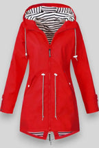 Chaqueta de Lluvia Impermeable Aria Estilosa para Uso Diario