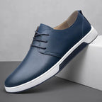Enrico - Zapatillas Elegantes Minimalistas de Cuero Liso
