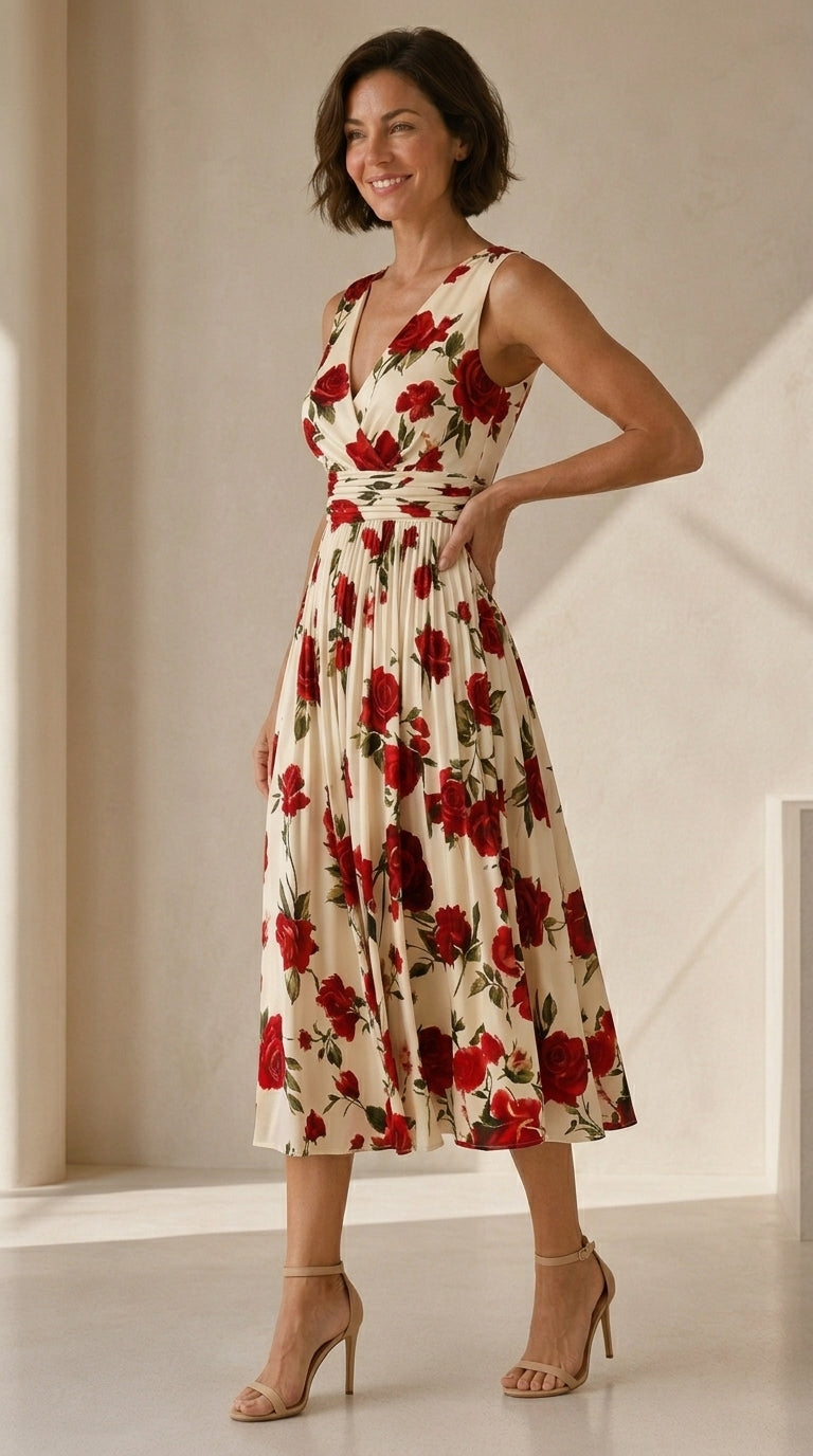 Carmen | Midi Floral de Rosas