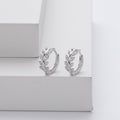 Pendientes Plata en Forma de Hoja