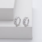 Pendientes Plata en Forma de Hoja