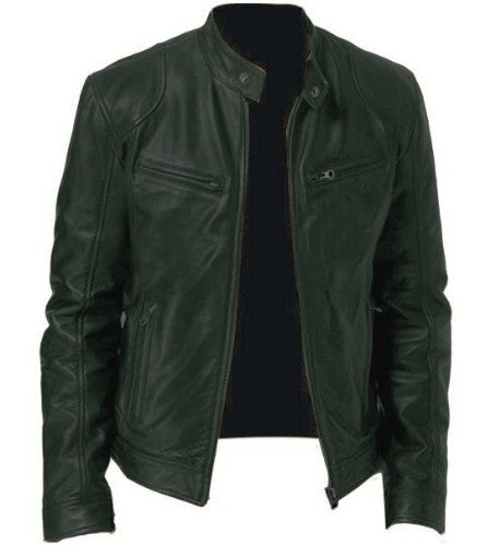Sebastián – Chaqueta de cuero premium