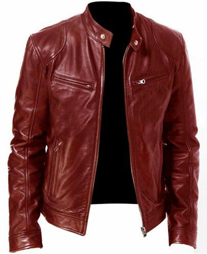 Sebastián – Chaqueta de cuero premium
