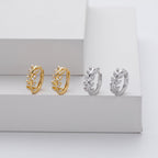 Pendientes Plata en Forma de Hoja