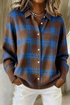 Théa - Cárdigan Acogedor Estilo Camisa