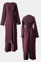 Melissa Conjunto Casual Suave de Blusa con Botones y Pantalones Largos