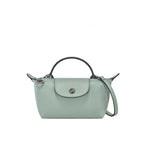 MINI BOLSO DE PIEL LONGCHAM | AZUL CLARO