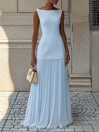Jannat - Vestido Maxi Sofisticado con Bajo Plisado