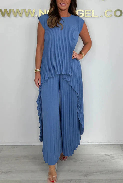 Siana - Conjunto Plisado Chic 2 Piezas