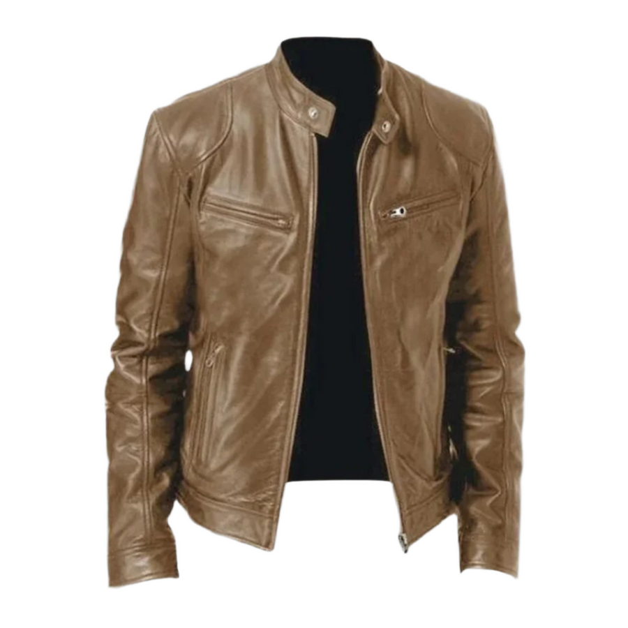 Sebastián – Chaqueta de cuero premium