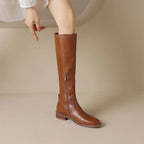 Tivra - Élégantes Bottes Artisanales en Cuir Vériable