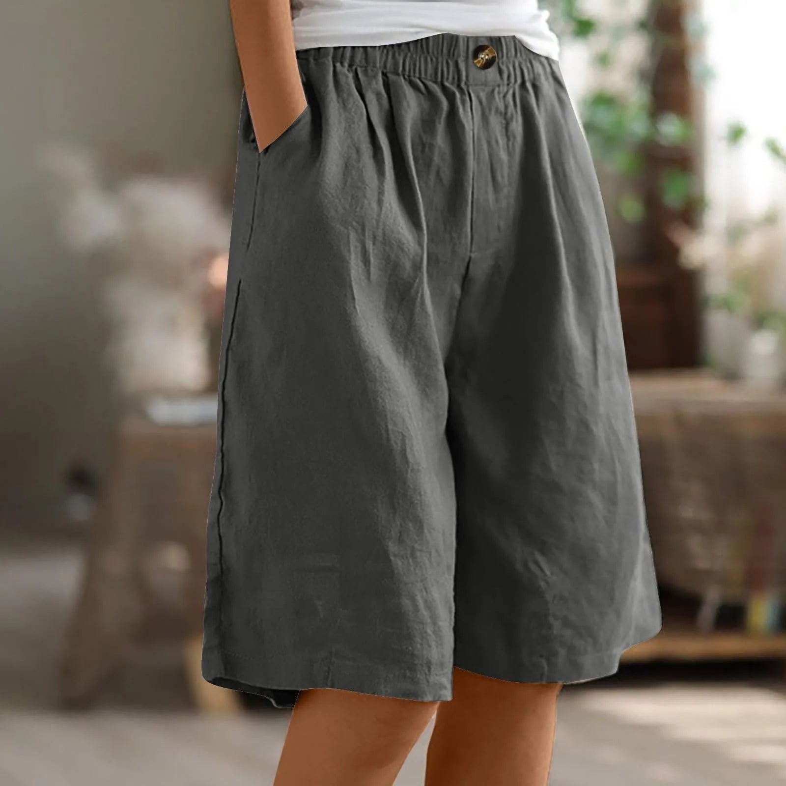 Siloe - Shorts Oversize de Estilo Bohemio