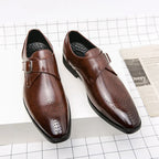 Driel | Zapatos de cuero elegantes para hombre con hebilla monk