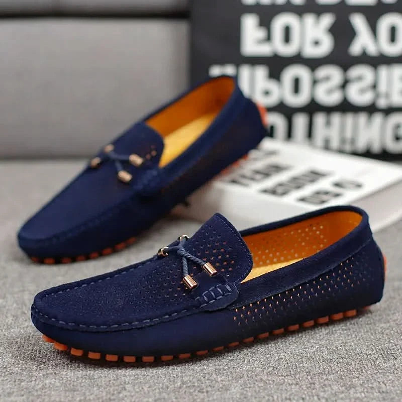 MOCASINES DE CUERO PERFORADO GIANNI