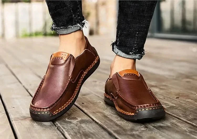 MOCASÍN DE CUERO MILAN SLIP-ON