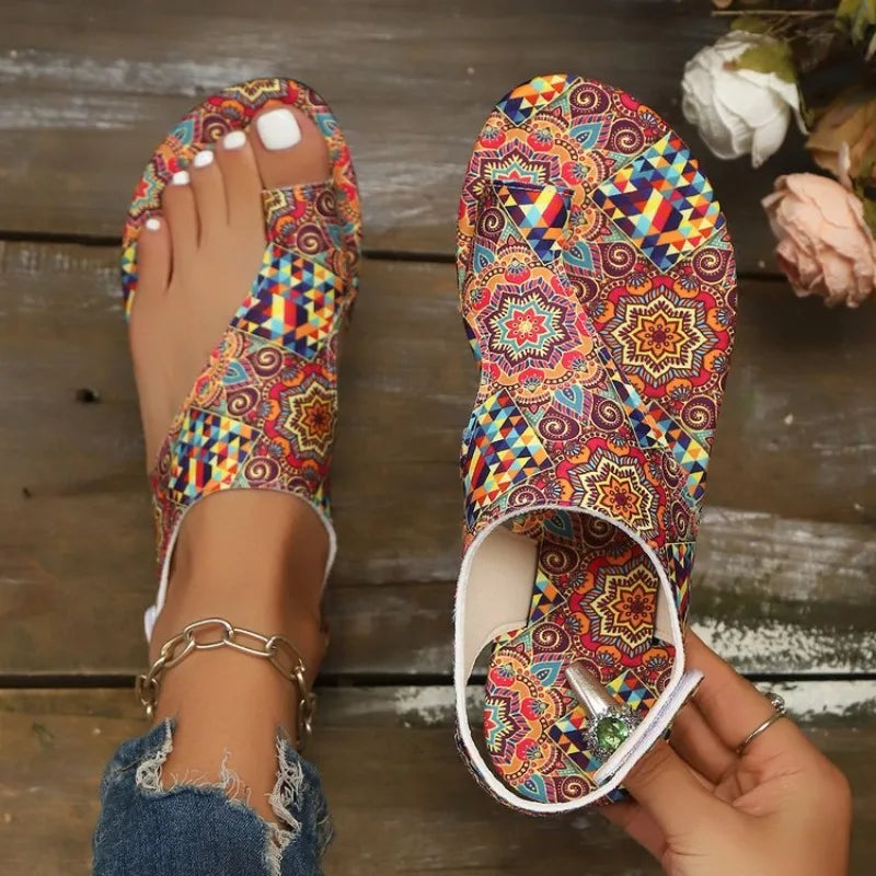 Sandalias Boho Amelia con Tiras Cruzadas