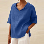 Darlene - Blusa Elegante Suelta de Lino