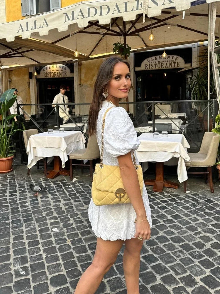 Mariana| Puff Mini Dress