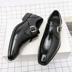 Driel | Zapatos de cuero elegantes para hombre con hebilla monk