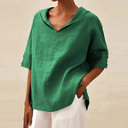Darlene - Blusa Elegante Suelta de Lino