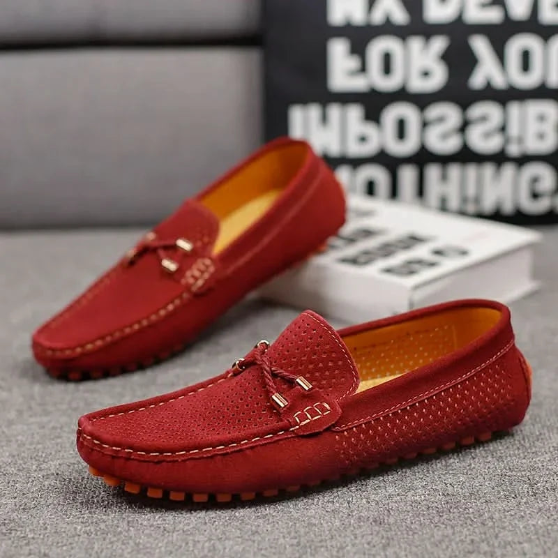 MOCASINES DE CUERO PERFORADO GIANNI