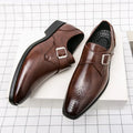 Driel | Zapatos de cuero elegantes para hombre con hebilla monk