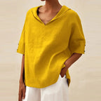 Darlene - Blusa Elegante Suelta de Lino