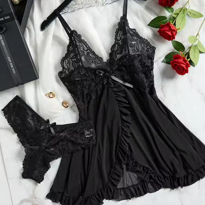 Yulia - Lencería Babydoll de Encaje Seductora