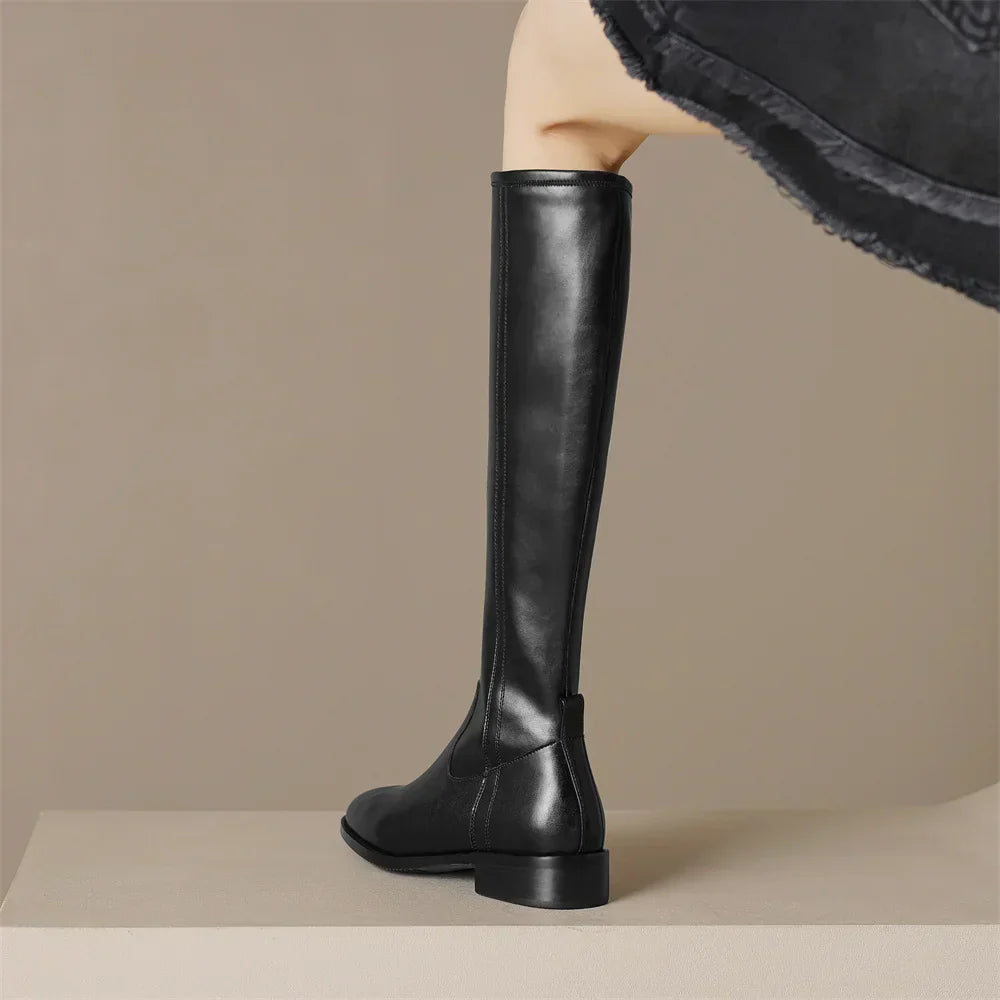 Tivra - Élégantes Bottes Artisanales en Cuir Vériable