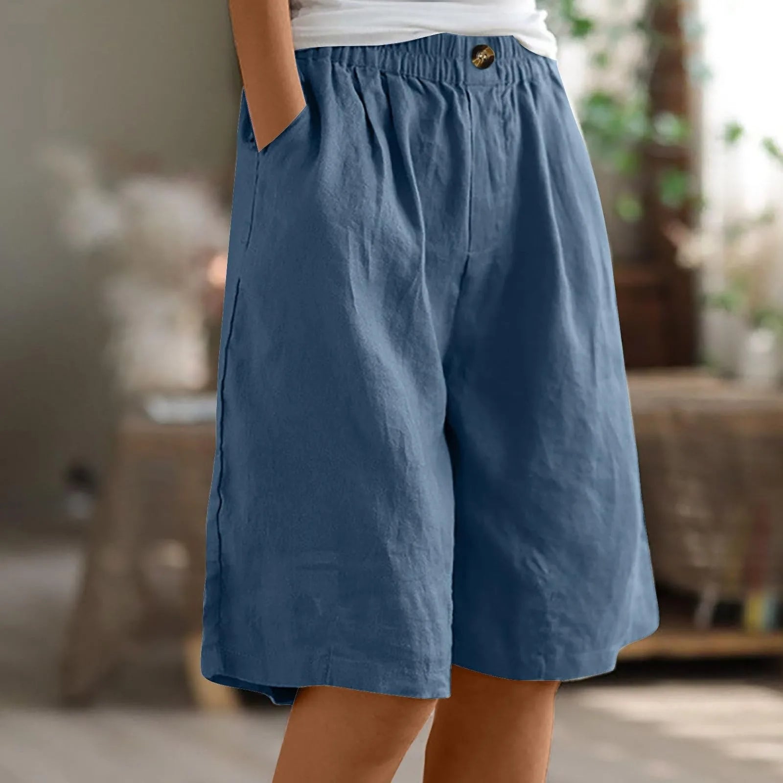 Siloe - Shorts Oversize de Estilo Bohemio