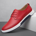 Enrico - Zapatillas Elegantes Minimalistas de Cuero Liso