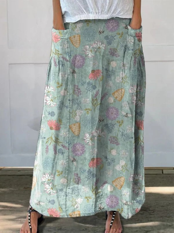 Fátima | Falda estampada ligera