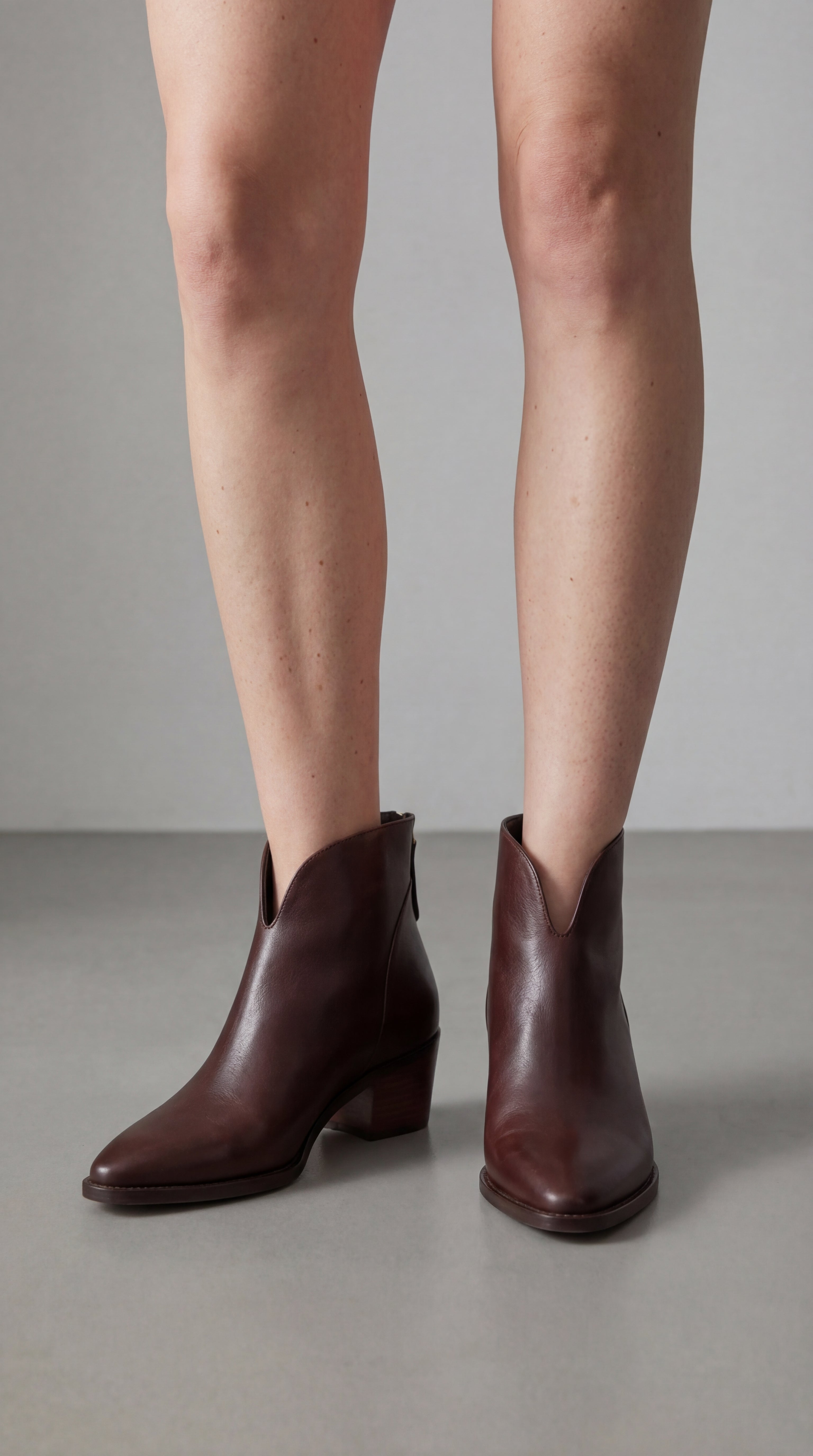 Botines Cristina de tacón bajo