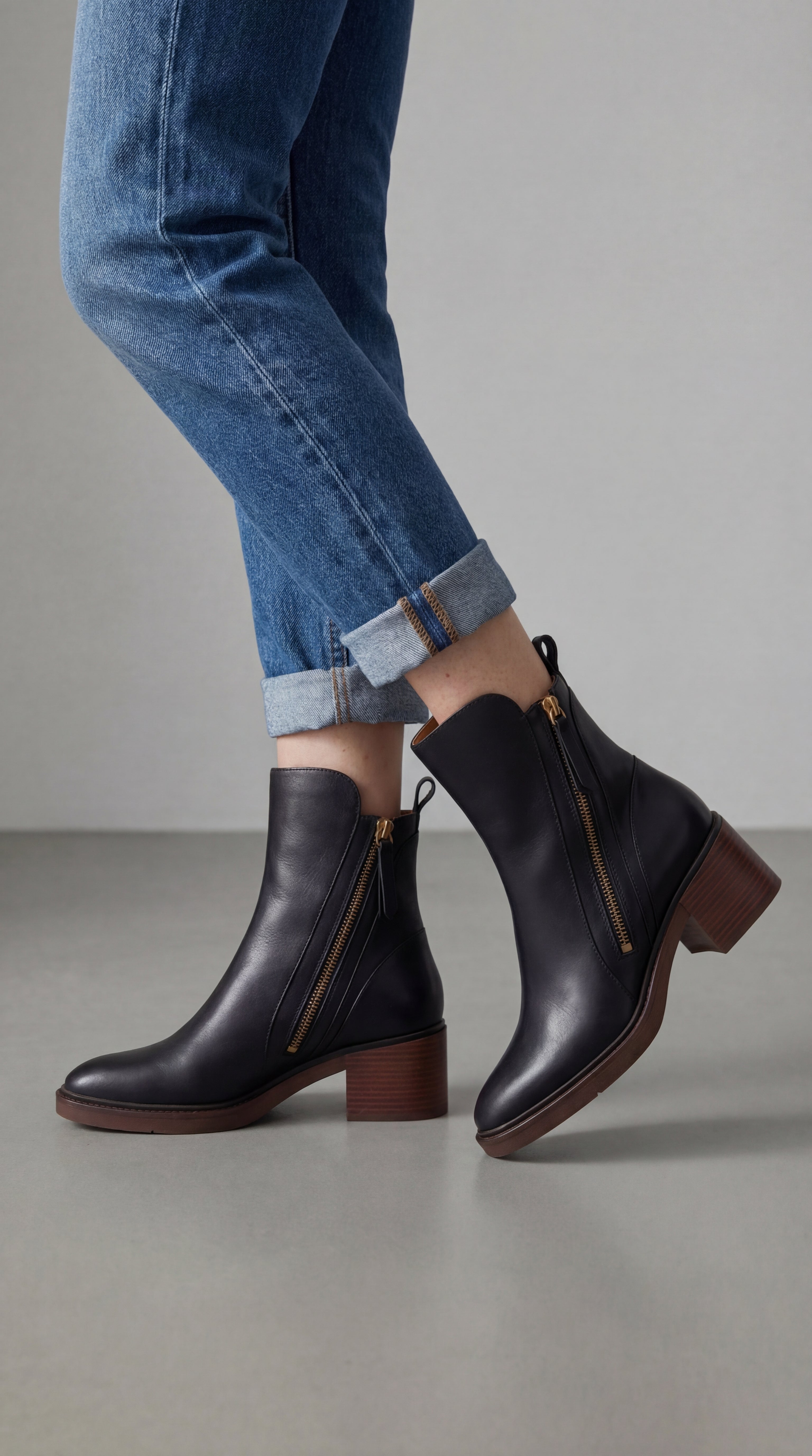 Bota Valeria con tacón cómodo