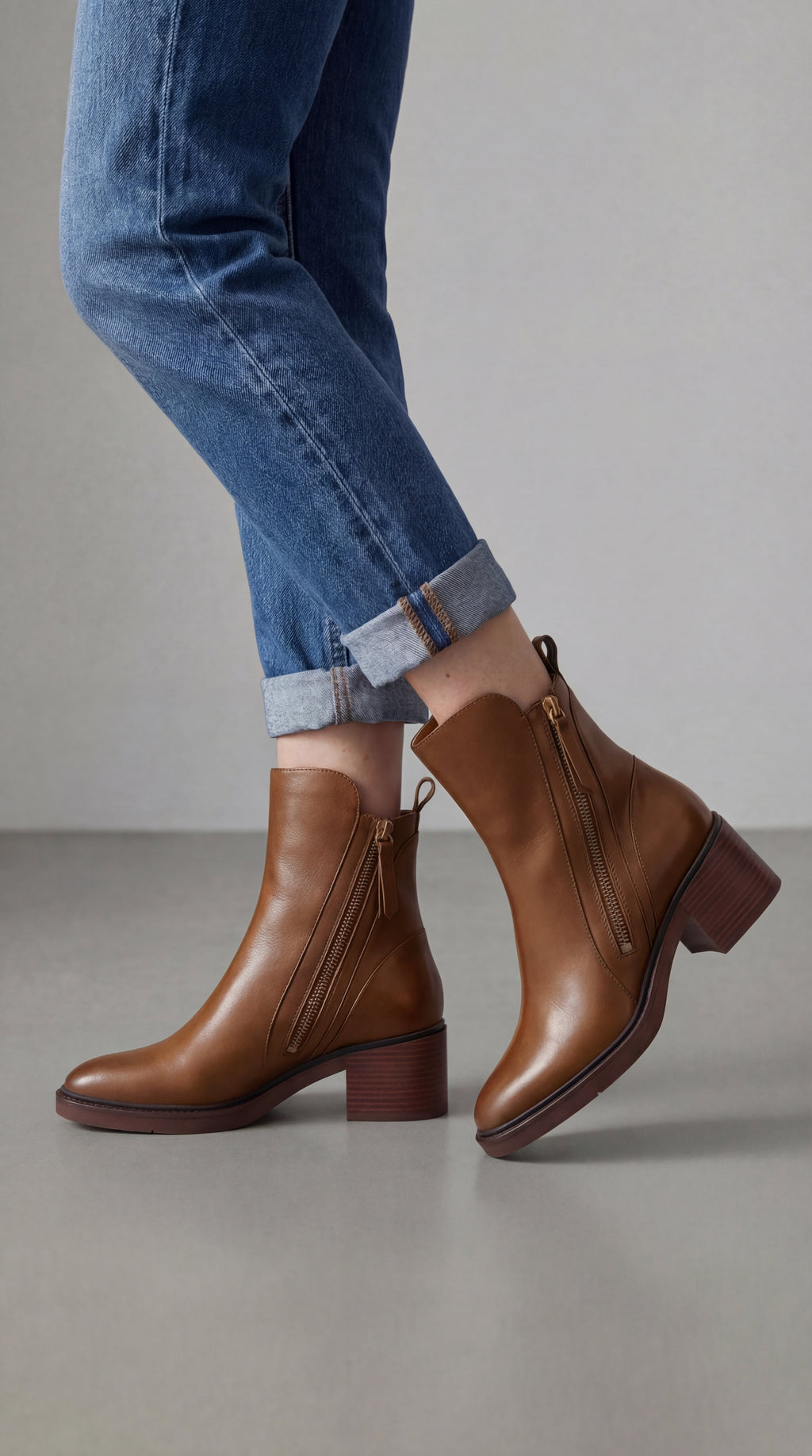 Bota Valeria con tacón cómodo