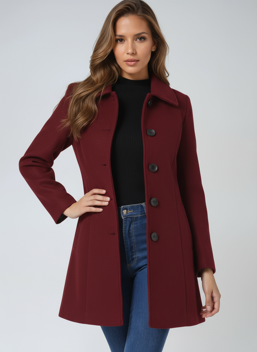CHAQUETA FIT & FLARE ELEGANTE