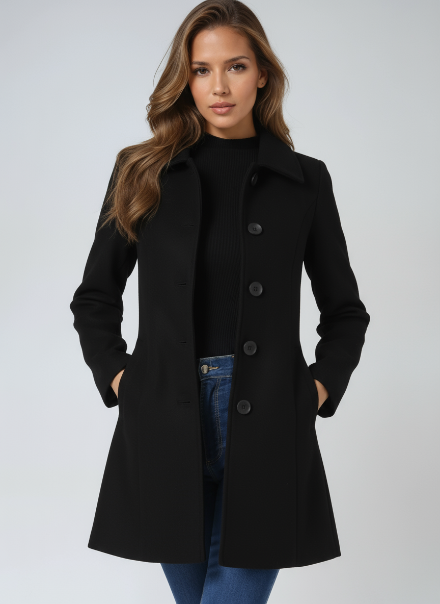 CHAQUETA FIT & FLARE ELEGANTE