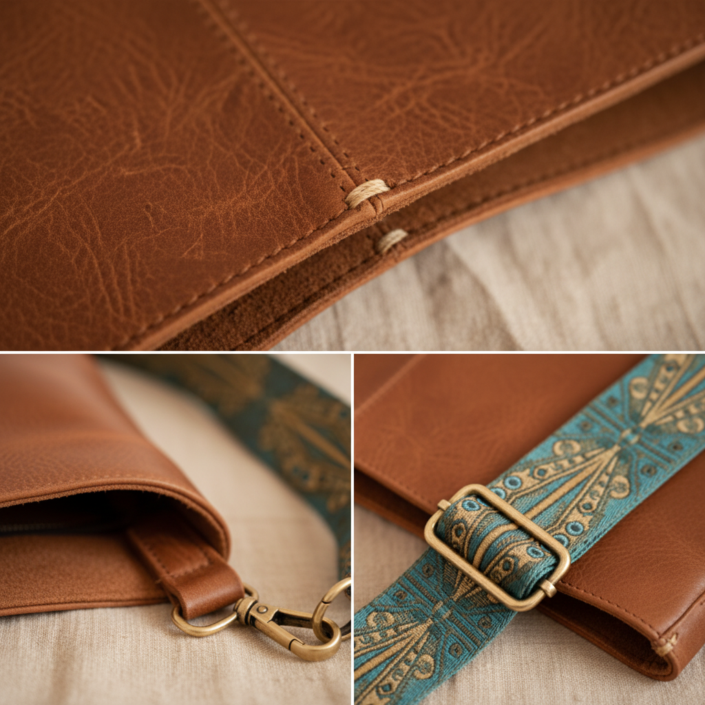 Luna Soler – Bolso Tamar de cuero vegano vintage