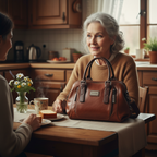 Luna Soler – Bolso cubo Alma de cuero vegano rojo