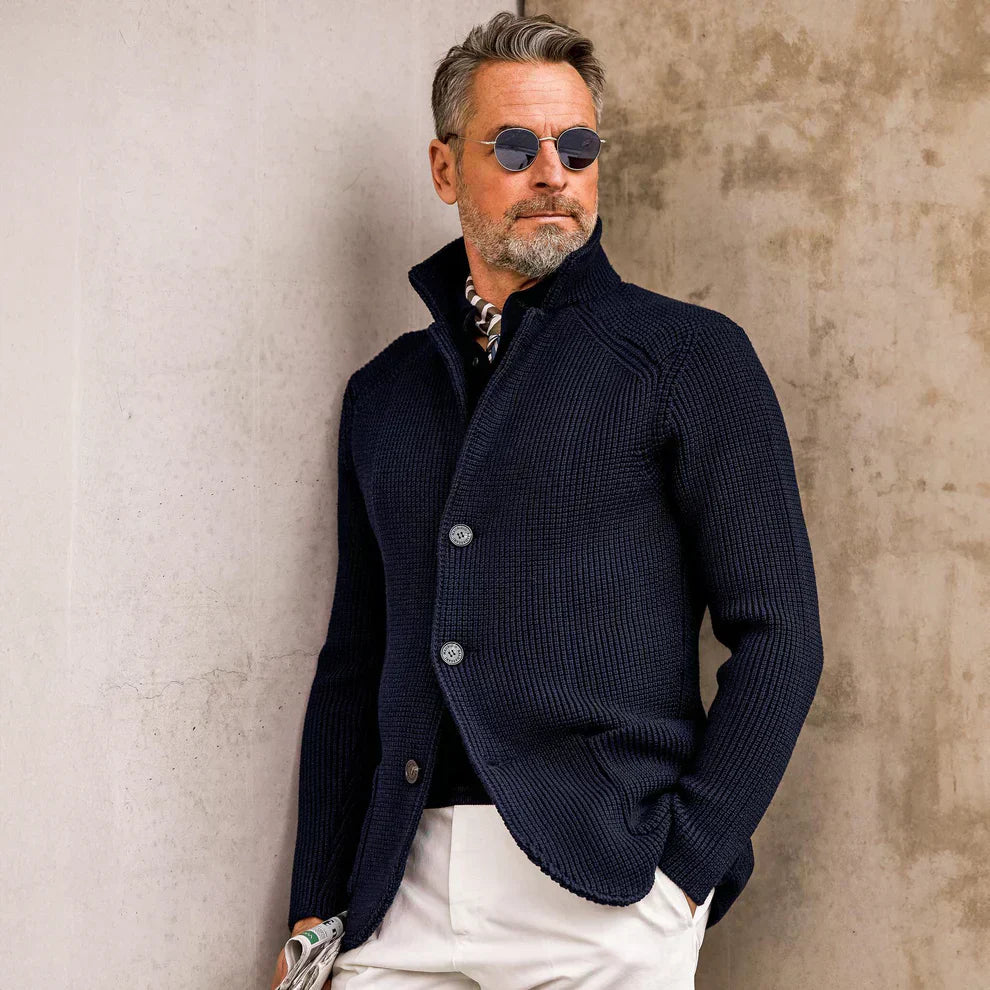 Renato - Cárdigan de Lana Elegante Masculino