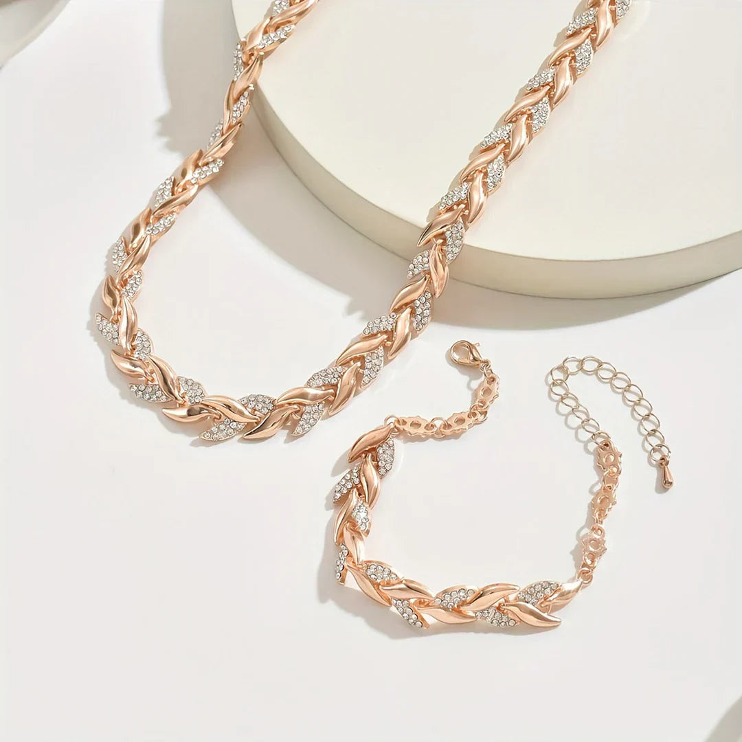 Olia - Conjunto Hecho a Mano Collar y Pulsera