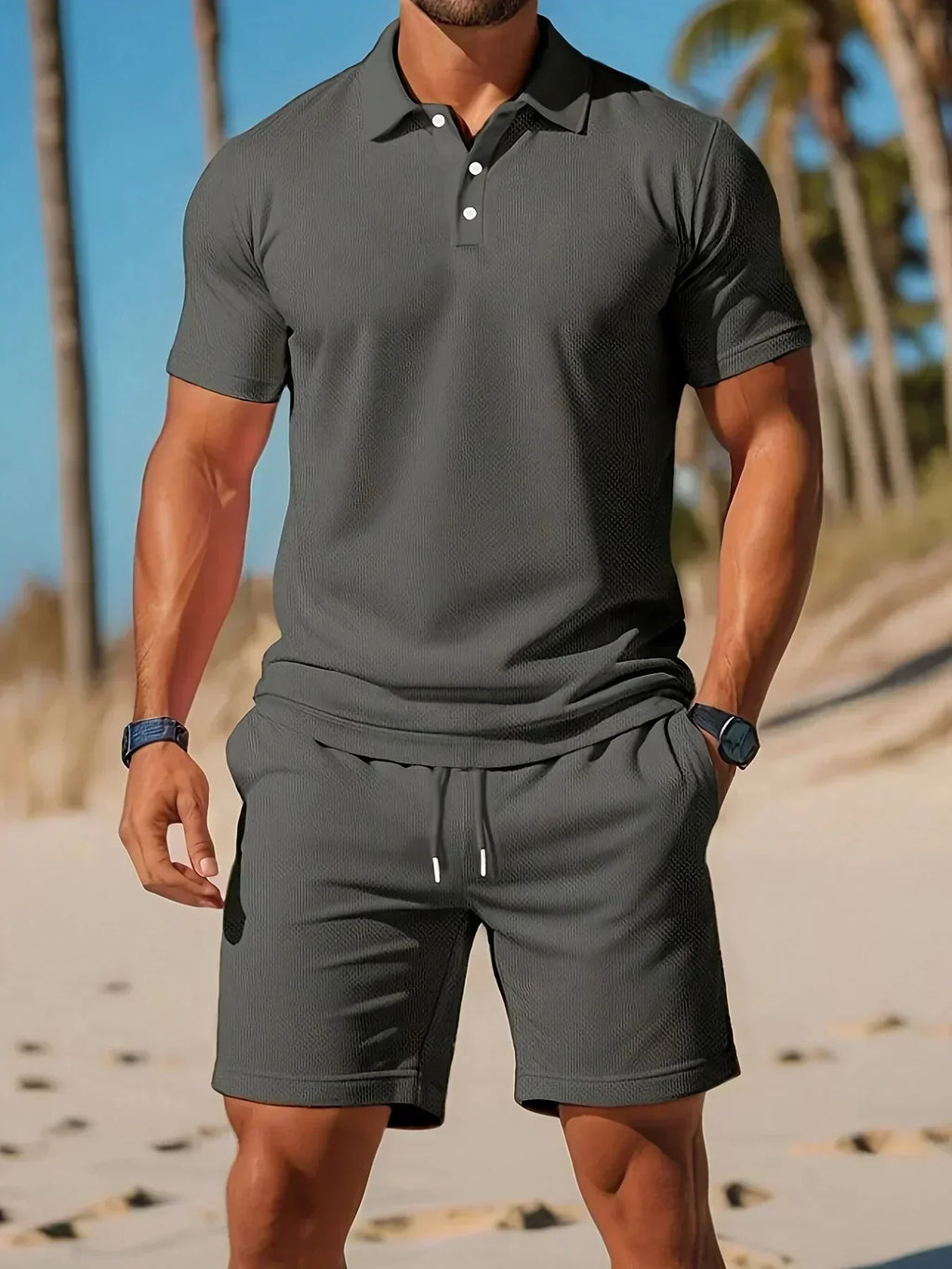 Aiden - Conjunto de Lujo Polo con Shorts a Juego