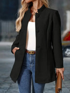 Priscilla - Chaqueta Larga Estilo Blazer Elegante