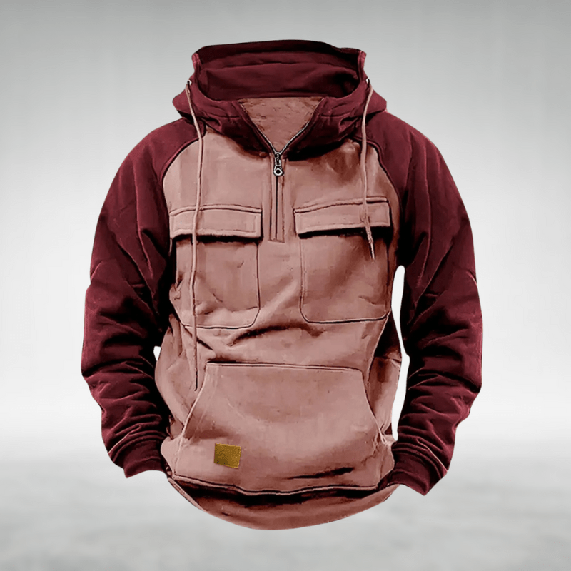 Alex | Sudadera casual con media cremallera y bolsillos prácticos