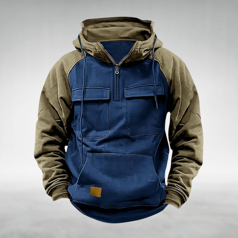 Alex | Sudadera casual con media cremallera y bolsillos prácticos
