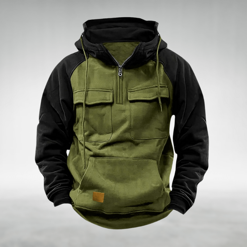 Alex | Sudadera casual con media cremallera y bolsillos prácticos