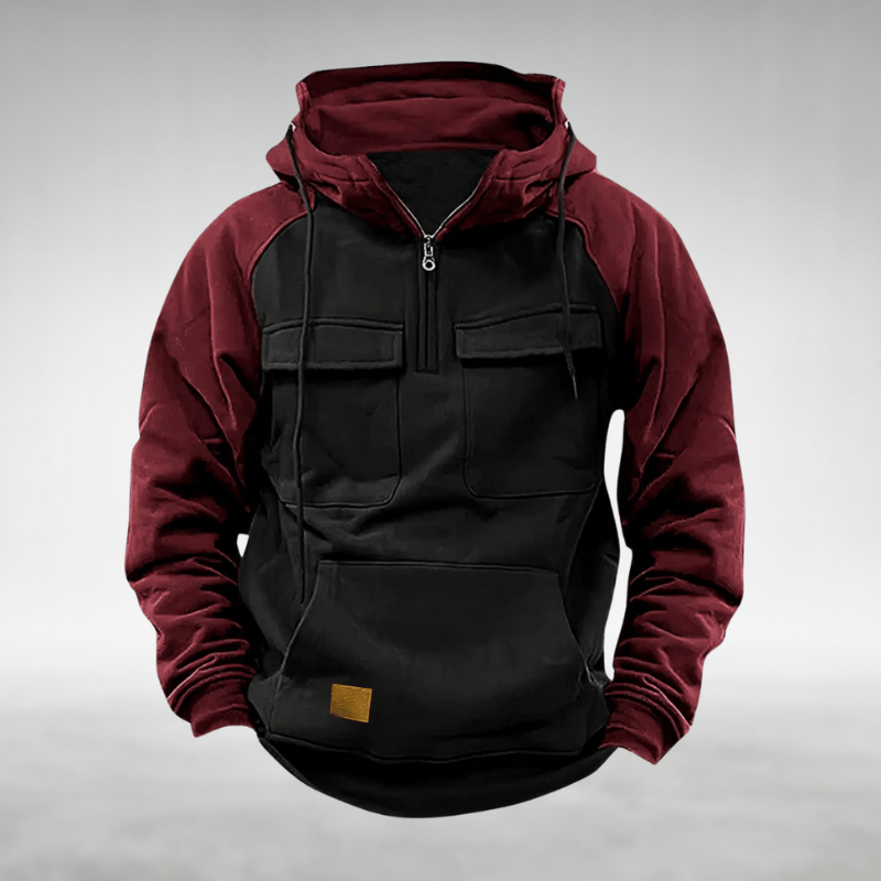 Alex | Sudadera casual con media cremallera y bolsillos prácticos