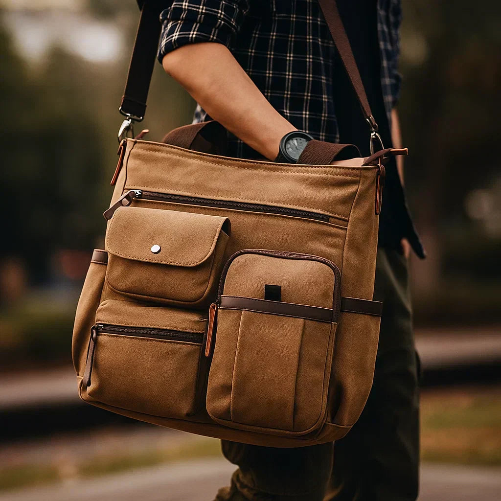 Aubin - Bolso de Ante Resistente y Espacioso