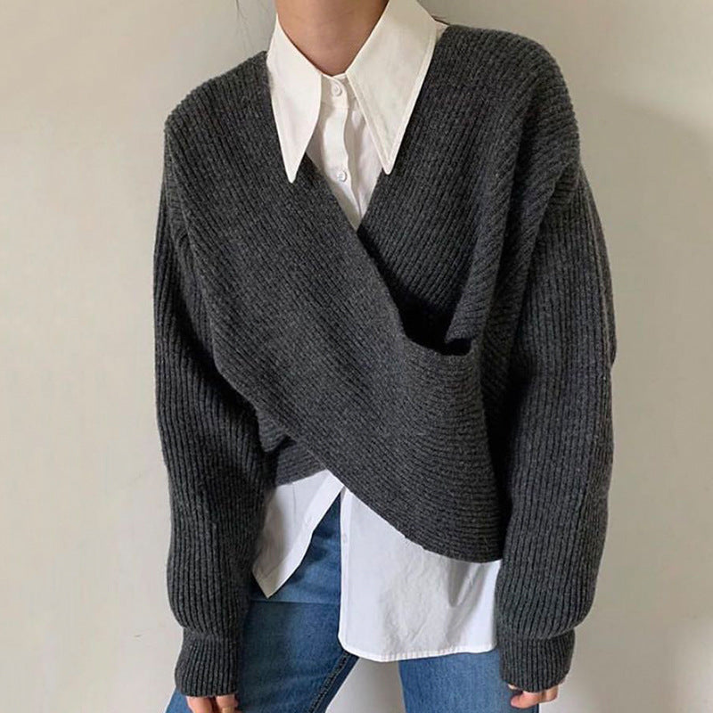 Van Delft Mode ® | Suéter Tejido Cruzado Elegante